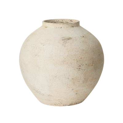 静寂圆肚陶瓷花瓶摆件侘寂风