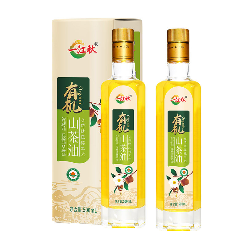 一江秋有机山茶油500ML*2瓶