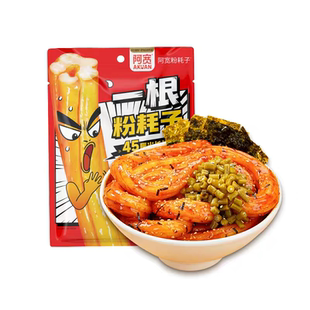 白家阿宽一根粉耗子川式甜辣味正宗东北方便速食夜宵充饥土豆粉条