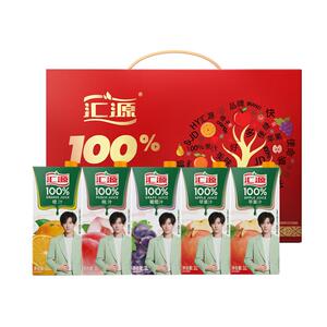 年货节满减：【官方旗舰店】易烊千玺同款汇源100%果汁臻贵礼盒1L*5盒