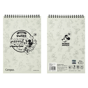 【迪士尼I00周年系列】日本kokuyo国誉双螺旋笔记本小学生速记本上翻线圈本高颜值随身a5本子不易硌手记事本