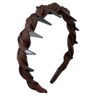 高颅顶发箍女2025新款日常外戴洗脸专用头箍发卡带齿防滑压发头饰