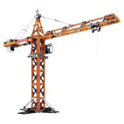 臻砖22013吊塔遥控工程拼装积木