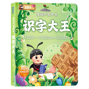 【金龟子配音】慢葫芦会说话的识字大王3000字词成语发声书 3-6-9岁幼儿认字识字书幼小衔接启蒙早教书同步小学教材手指点读学习机