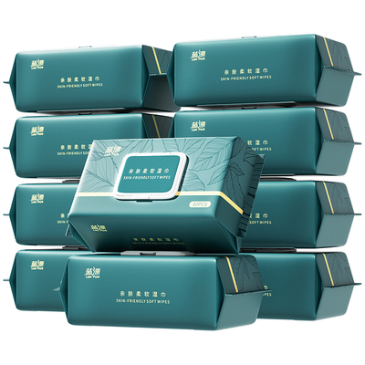 10大包加厚湿纸巾抽纸新生宝宝清洁面巾纸温和不刺激手口湿巾纸