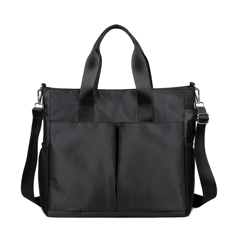 会议定制防水牛津布单肩文件包手提公文包女商务包律师办公电脑包