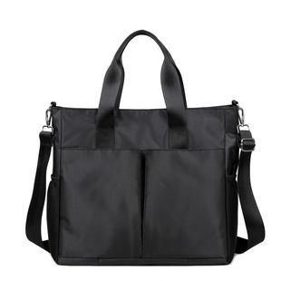 会议定制防水牛津布单肩文件包手提公文包女商务包律师办公电脑包