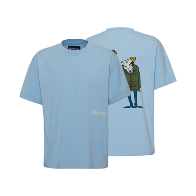 Barbour Newclyde OS Fit Graphic男士宽松短袖T恤