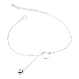 猫咪铃铛手链简约学生手链纯银猫咪可爱送同学姐妹礼物小众设计