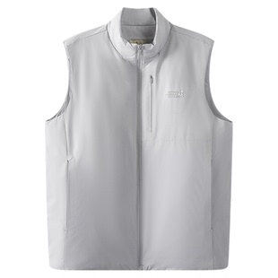 【限时清仓】防水拉链立领无袖夹棉棉服秋冬马甲保暖坎肩背心男