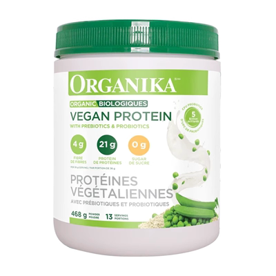 Organika奥加尼卡有机植物豌豆蛋白质粉膳食纤维素食代餐粉女468g