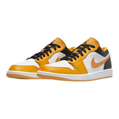 Air Jordan 1 Low AJ1 男出租车黑白黄低帮篮球鞋553558-701