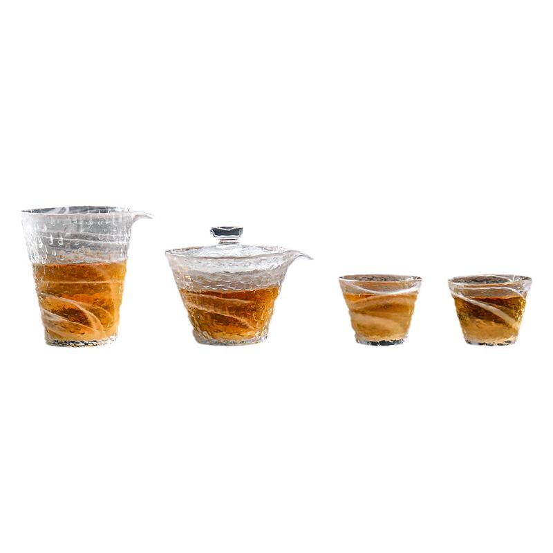 古法玻璃家用功夫茶具盖碗泡茶器