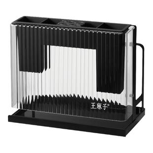 王麻子刀架置物架菜板菜刀筷子厨房刀具一体收纳2026新款高颜刀座