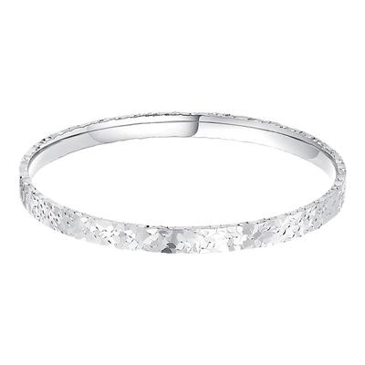 中国黄金碎冰冰手镯银手镯银镯子