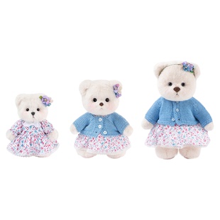 TeddyTales莉娜熊勿忘我故事款可爱泰迪手作熊玩偶公仔生日礼物