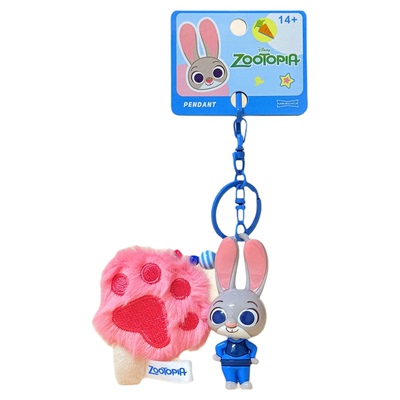 正版疯狂动物城尼克朱迪挂件