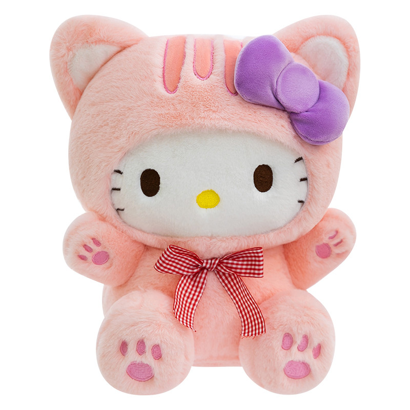 helloKitty玩偶冬日喵喵KT猫毛绒公仔高颜值凯蒂猫抱枕摆件礼物女