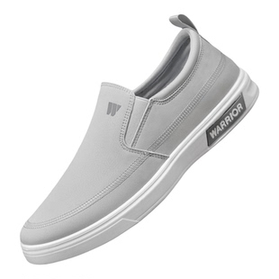 回力官方旗舰店男鞋一脚蹬2026新款皮面爸爸鞋子男士休闲皮鞋男款