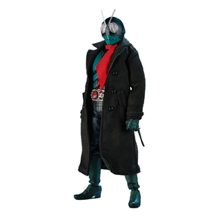 1/12新假面骑士SHF Frs6寸麂皮黑长风衣送红围巾修罗丸北冥12分