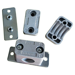 铝合金管夹固定座单孔底板加长固定夹紧固件液压油管夹支架连接块