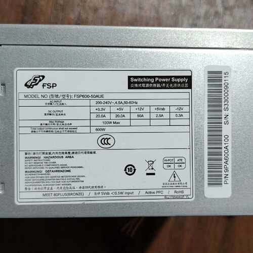 溢价-工业电源600W FSP700-50AUE有，外观很新