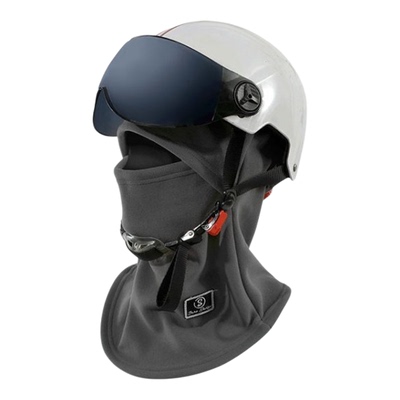 骑行保暖帽子冬季防风面罩摇粒绒全脸一体脖套头套摩托车防寒加绒