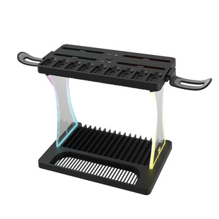 Switch2主机碟片收纳架耳机挂架可收纳游戏卡带RGB灯 NS2手柄座充