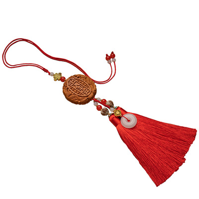 桃木{出入平安}汽车挂件高档礼盒