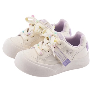 小米步女童板鞋2026春季新款可爱大头小白鞋儿童百搭运动休闲鞋子