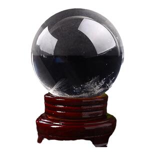 天然白水晶球3A5A纯净体真原石全透明收藏办公室高档家居风水摆件