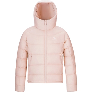 骆驼女装鹅绒服2025冬季新款抗寒保暖轻薄连帽加绒短款羽绒外套男