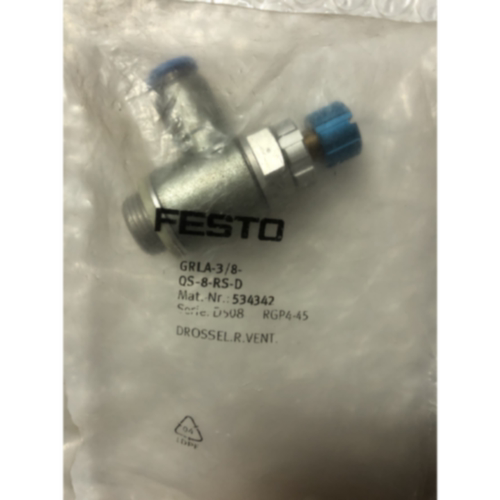议价全新原装FESTO费斯托接头GRLA-3/8-QS-8-RS-F 534342实物图拍