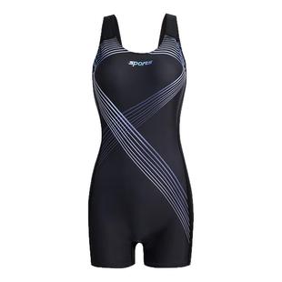 2025新款泳衣女款连体无袖专业游泳馆专用平角大码运动竞速游泳衣