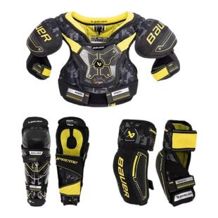 新款 鲍尔2023儿童护具 MACH儿童冰球护胸护肘 护腿儿童高级护具