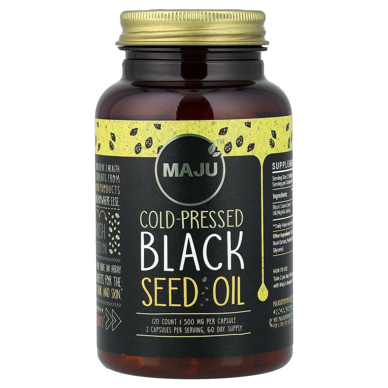 Maju Superfoods,有机黑籽油,1000 毫克,120 粒(每粒软胶囊 50