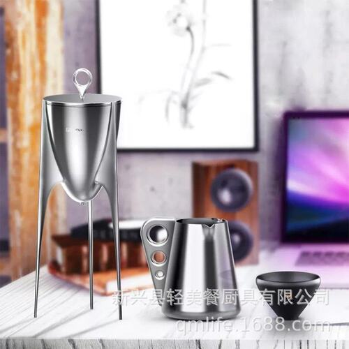 L plus+鼎壶304不锈钢咖啡壶茶壶具套装虹吸壶公道杯送礼品LUCUKU