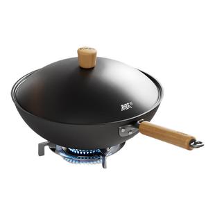 苏泊尔有钛铁锅炒锅不粘锅家用炒菜锅无涂层锤纹燃气电磁炉通用