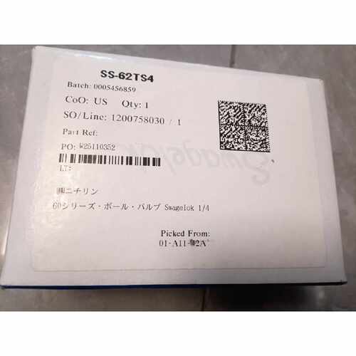议价世伟洛克Swagelok SS-62TS4  1/4 in.卡套管接头 全新原装正