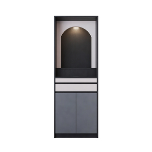 现代客厅双开门佛龛柜白色神龛佛像供桌财神供台家用经济型可定制