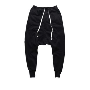 RO风格暗黑权志龙同款男女休闲运动束脚裤飞鼠裤男哈伦低档垮裤潮