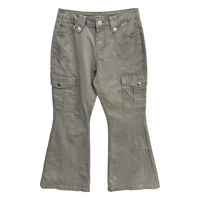 设计感口袋牛仔裤女港味裤