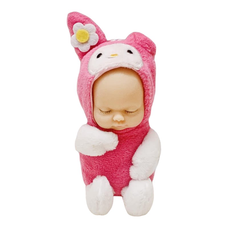 可爱SleepBaby睡眠宝宝毛绒公仔米妮维尼美乐蒂钥匙扣包挂件娃娃