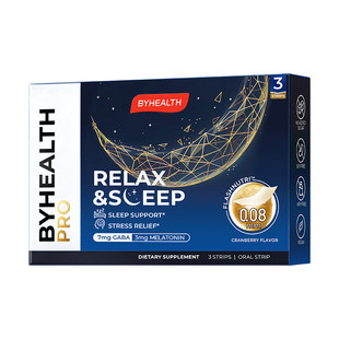 【U先】BYHEALTH海外GABA褪黑素晚安闪释片3片尝鲜装