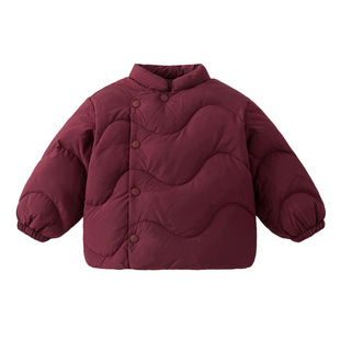 新中式国风男女宝宝羽绒服外套90白鸭绒中性儿童羽绒上衣童装冬季