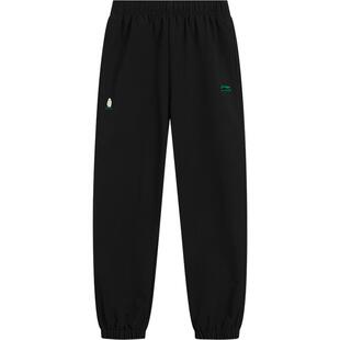 李宁童装运动长裤男大童青少年户外系列冬季加绒保暖束脚梭织童装