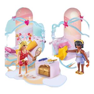 playmobil摩比世界男女孩儿童玩具71362天堂睡衣派对过家家积木