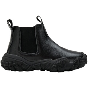 男童马丁靴2025秋冬新款真皮儿童短靴加绒二棉宝宝雪地棉靴女童鞋