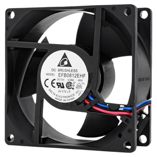 EFB0812EHF台达8032大风量12V 0.68A机箱服务器双滚珠散热风扇8CM