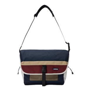 Across原创设计潮牌斜挎包男撞色邮差包发泼水休闲单肩包街头包包